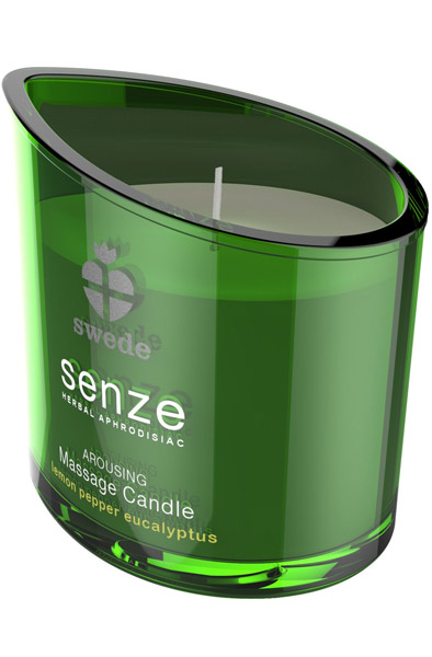 Senze Massage Candle Lemon Pepper Eucalyptus 50ml Massageljus |  | Intimast