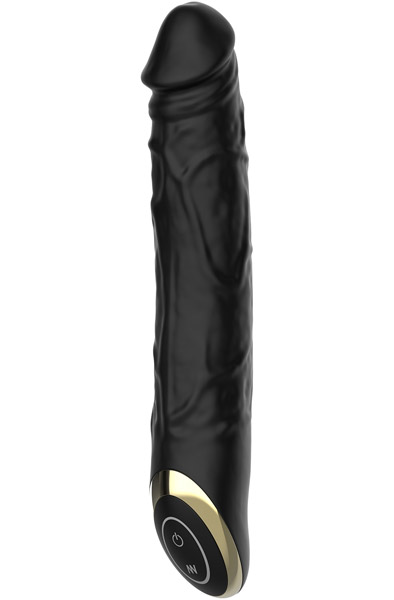 Realistic Vibrating Dildo Black 21 cm Dildo med vibrator |  | Intimast
