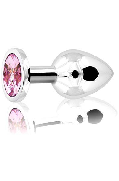 Metal Plug Silver/Pink Medium Analplugg metall |  | Intimast
