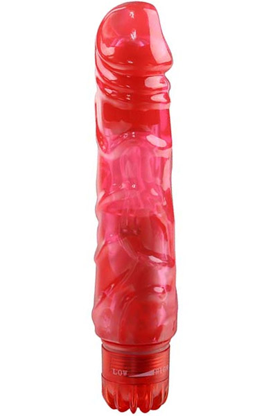 Red Pleasure Penis Shaped Vibrator Dildo med vibrator |  | Intimast
