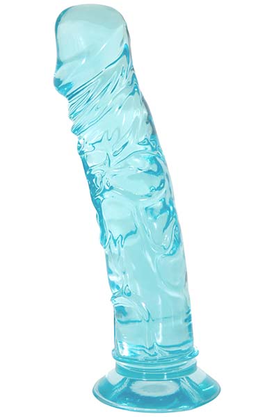Crystal Pleasures Aqua Blue 18 cm Dildo |  | Intimast