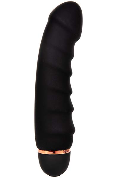 Black Amazing Ribbed Vibrator Vibrator |  | Intimast