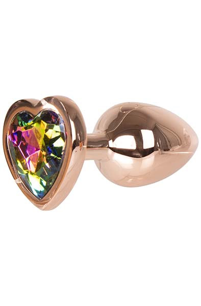 Metal Heart Plug Rose Gold Small Analplugg metall |  | Intimast