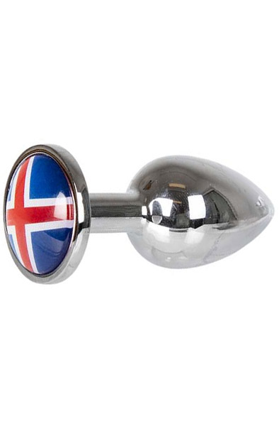 Buttplug with Iceland Flag Medium Analplugg metall |  | Intimast