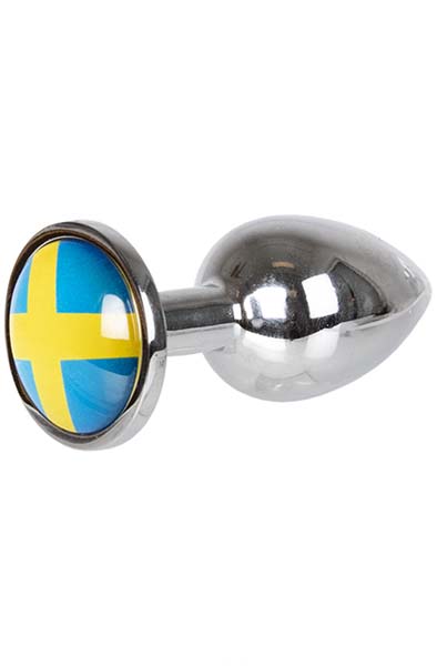 Buttplug With Swedish Flag Small Analplugg metall |  | Intimast