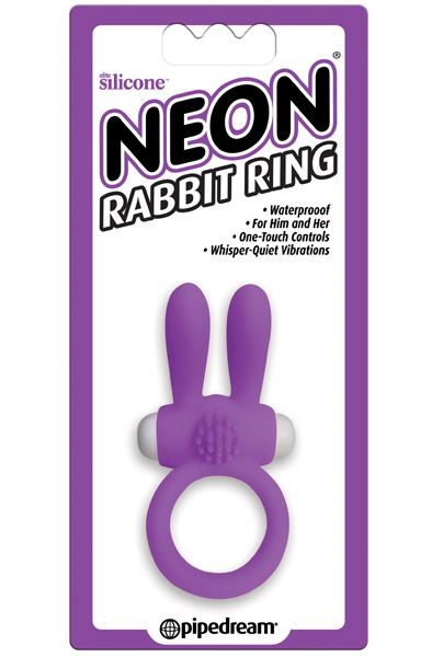 Alternativ bild 1 för Neon Rabbit Ring Purple