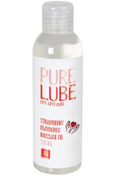 Pure Lube Massage Oil Strawberry 150 ml Massageolja Jordgubb |  | Intimast