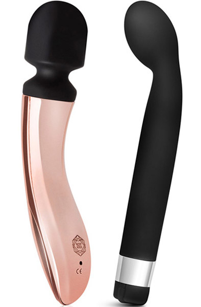 Rosy Gold Wand + G-Spot Vibrator Paketerbjudande |  | Intimast