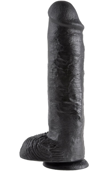 Pipedream King Cock With Balls Black 28 cm XL dildo |  | Intimast