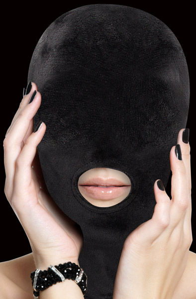 Velvet & Velcro Mask With Mouth Opening BDSM mask
