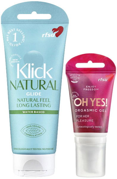 RFSU Oh Yes Orgasm Gel + RFSU Klick Glidmedel Paketerbjudande |  | Intimast