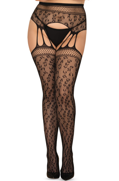 Obsessive Garter Stockings S817 XL/XXL Strumpbyxor |  | Intimast