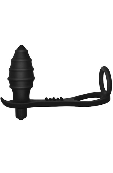 Ass-Rasca Vibrating Plug Combo Analplugg med penisring | | Intimast