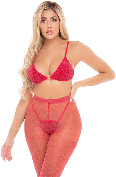 Tall Order 3-pcs Set Red O/S Sexiga underkläder |  | Intimast