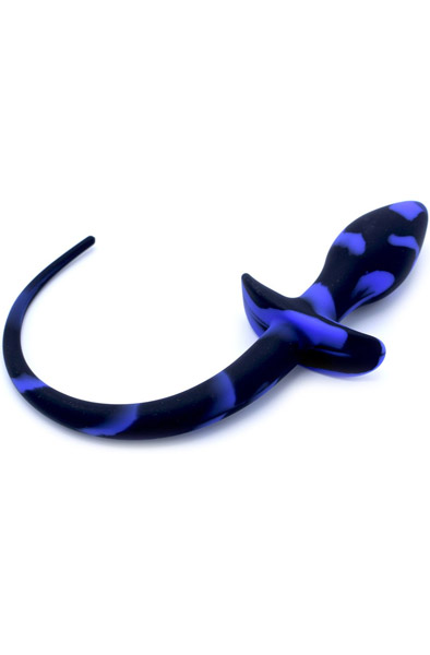 Kiotos Anal Plug Dog Tail Black/Blue
