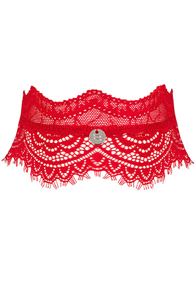 Obsessive Bergamore Choker Red O/S Choker | | Intimast