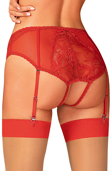 Alternativ bild 1 för Dagmarie - Röda trosor med strumpeband