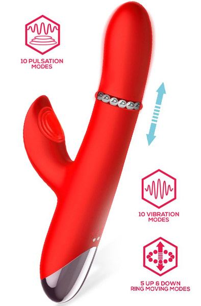 Divya Vibe With Up & Down Internal Ring Beads & Pulsation Vibrator | | Intimast