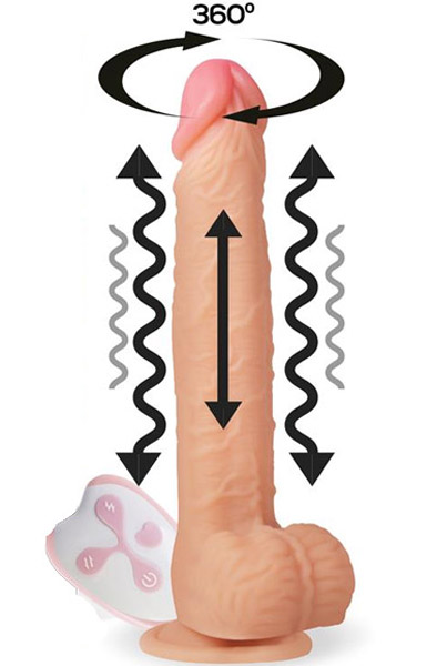 Realistic Remote Control Vibrating Dildo Dildo med vibrator | | Intimast