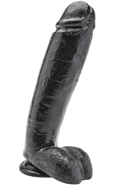 ToyJoy Get Real Cock With Balls Black 25,5 cm XL dildo |  | Intimast