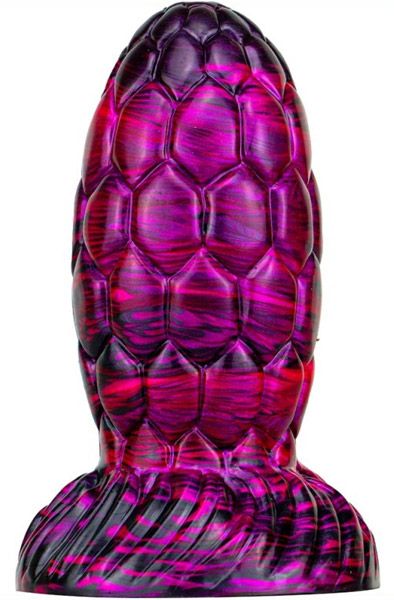 Metallic Dragon Egg Dildo Warnax Purple/Black 15,5 cm Dragon dildo | | Intimast