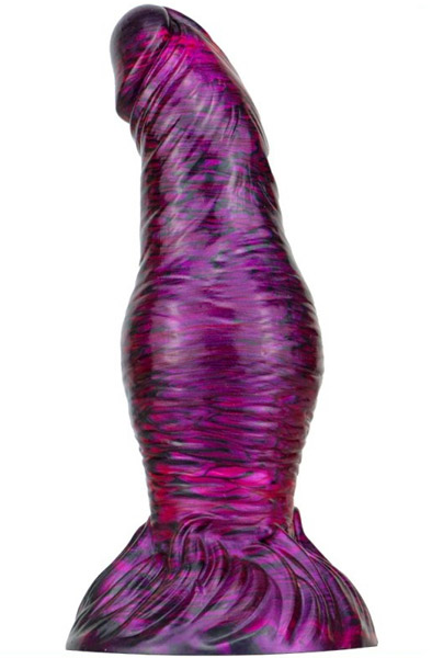Metallic Fantasy Dildo Duxel Purple/Black 19,5 cm Dragon dildo | | Intimast