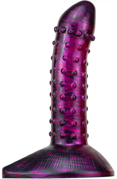 Metallic Fantasy Dildo Saperli Purple/Black 19 cm Dragon dildo | | Intimast