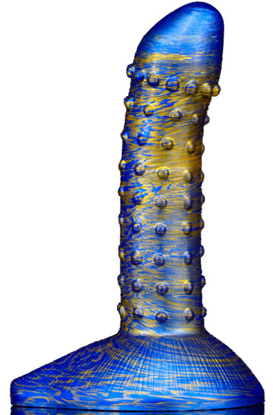 Metallic Fantasy Dildo Saperli Blue/Gold 19 cm Dragon dildo |  | Intimast