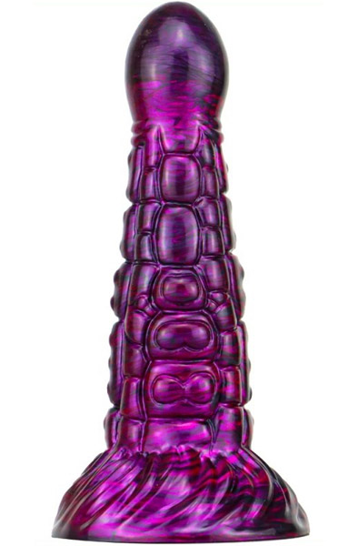 Metallic Fantasy Dildo Ninja Purple/Black 19 cm Dragon dildo | | Intimast