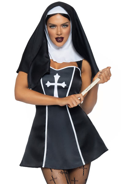 Leg Avenue Naughty Nun L Rollspel & Maskerad
