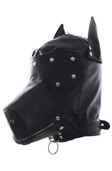 SM Doggy Hood Black BDSM mask |  | Intimast