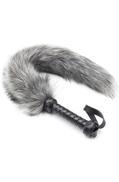 Correct Me Whip For Caress Grey 45 cm Piska för BDSM |  | Intimast