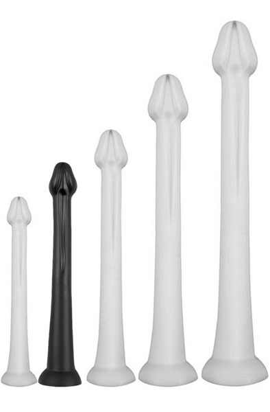 Darksil Whale Dildo Medium Black 40 cm Extra lång analdildo |  | Intimast