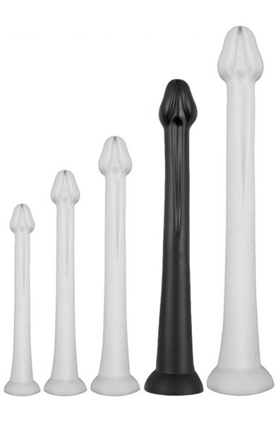 Darksil Whale Dildo XL Black 48 cm Extra lång analdildo |  | Intimast