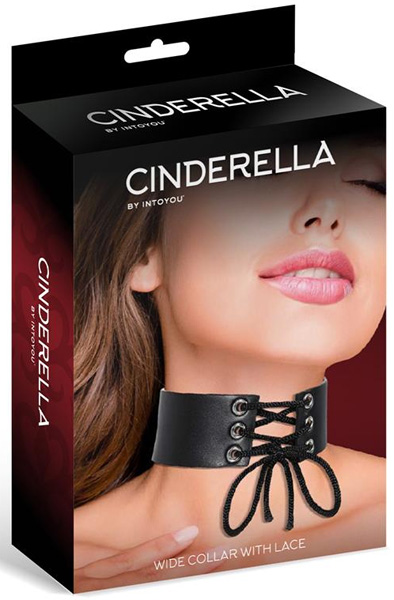 Cinderella Collar With Lace Vegan Leather Choker