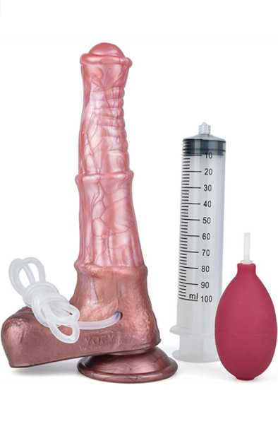 Pink Alien Squirt Dildo Jumpy 24,5 cm Dragon dildo |  | Intimast