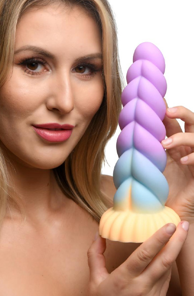 Alternativ bild 1 för Mystique Silicone Unicorn Dildo 21 cm