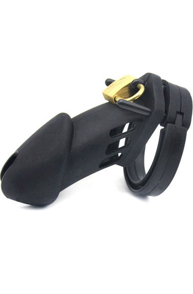 Cocklock CB-6000 Silicone Male Chastity Cage Black Kyskhetsbur |  | Intimast