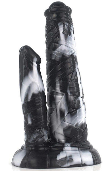Zombidick Dildo Black/White 25,5 cm Dragon dildo