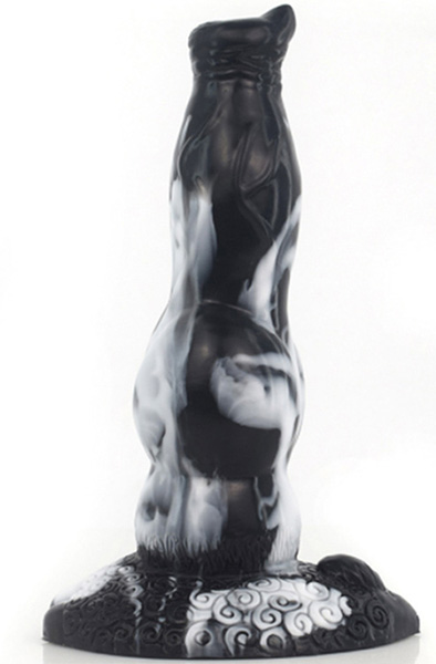 Wolfy Dragon Dildo Black/White 21 cm Dragon dildo