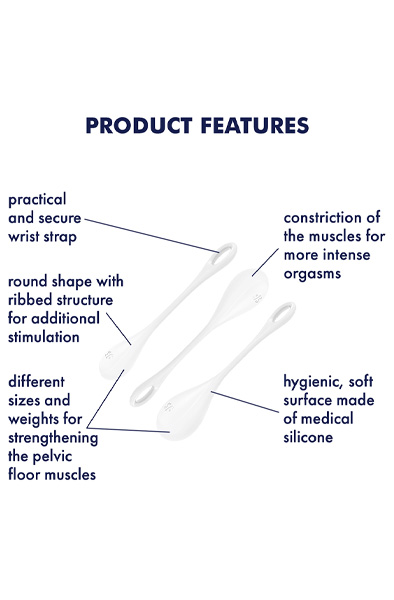 Alternativ bild 1 för Yoni Power 1 Balls Training Set - Vit