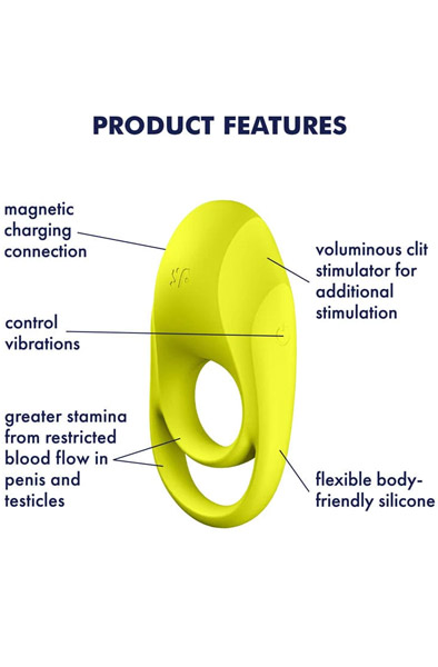 Alternativ bild 1 för Satisfyer Spectacular Duo - gul