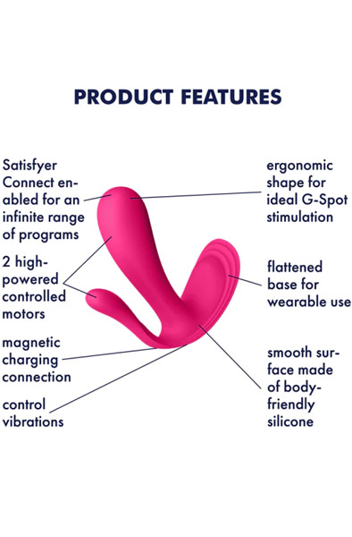 Alternativ bild 1 för Satisfyer Top Secret Plus - Rosa