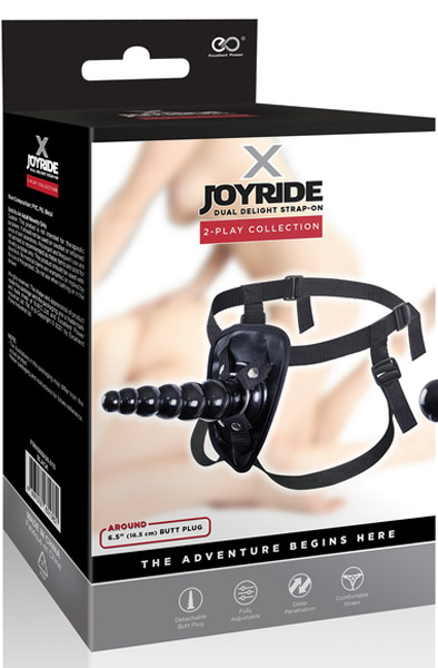 Alternativ bild 1 för Strap On X Joyride With Anal Dildo 19 cm