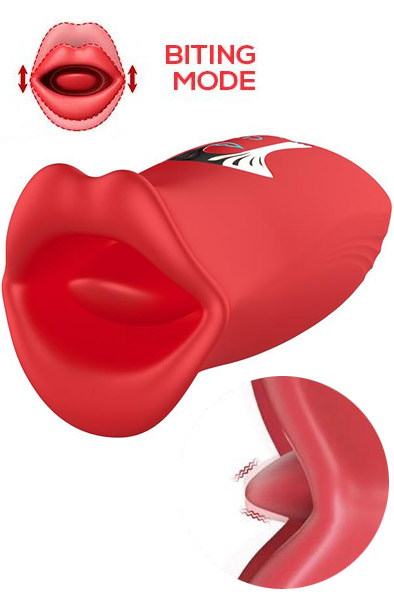 Ember Licking & Vibrating Mouth Shape Massager Klitorisstimulator |  | Intimast