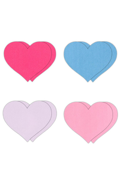 Pretty Pasties Heart II Assorted 4 Pair Nipple covers |  | Intimast