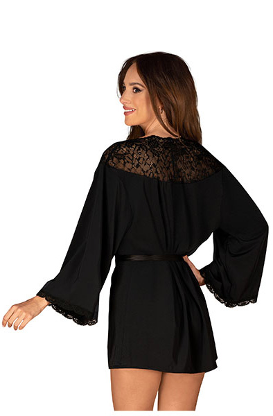 Alternativ bild 1 för Bellastia Peignoir Black