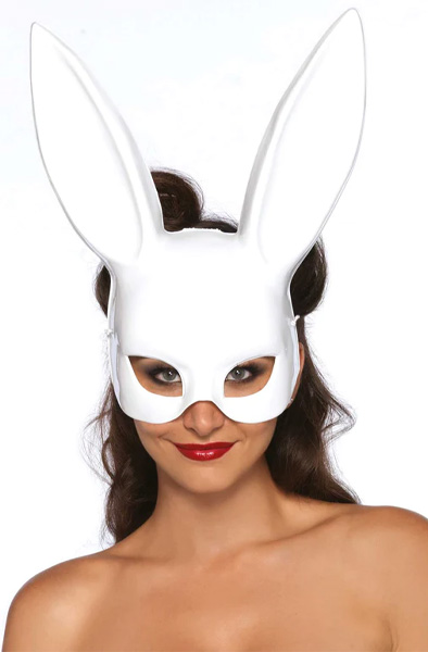 Leg Avenue Bunny Mask White Rollspel & Maskerad |  | Intimast