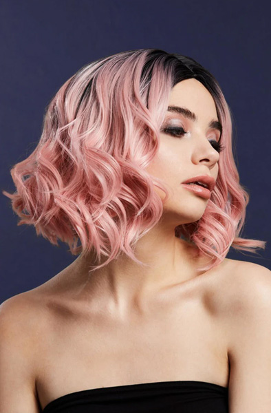 Fever Kourtney Wig Two Toned Blend Baby Pink Peruk |  | Intimast