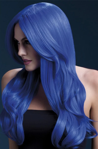 Fever Khloe Wig Neon Blue Peruk |  | Intimast